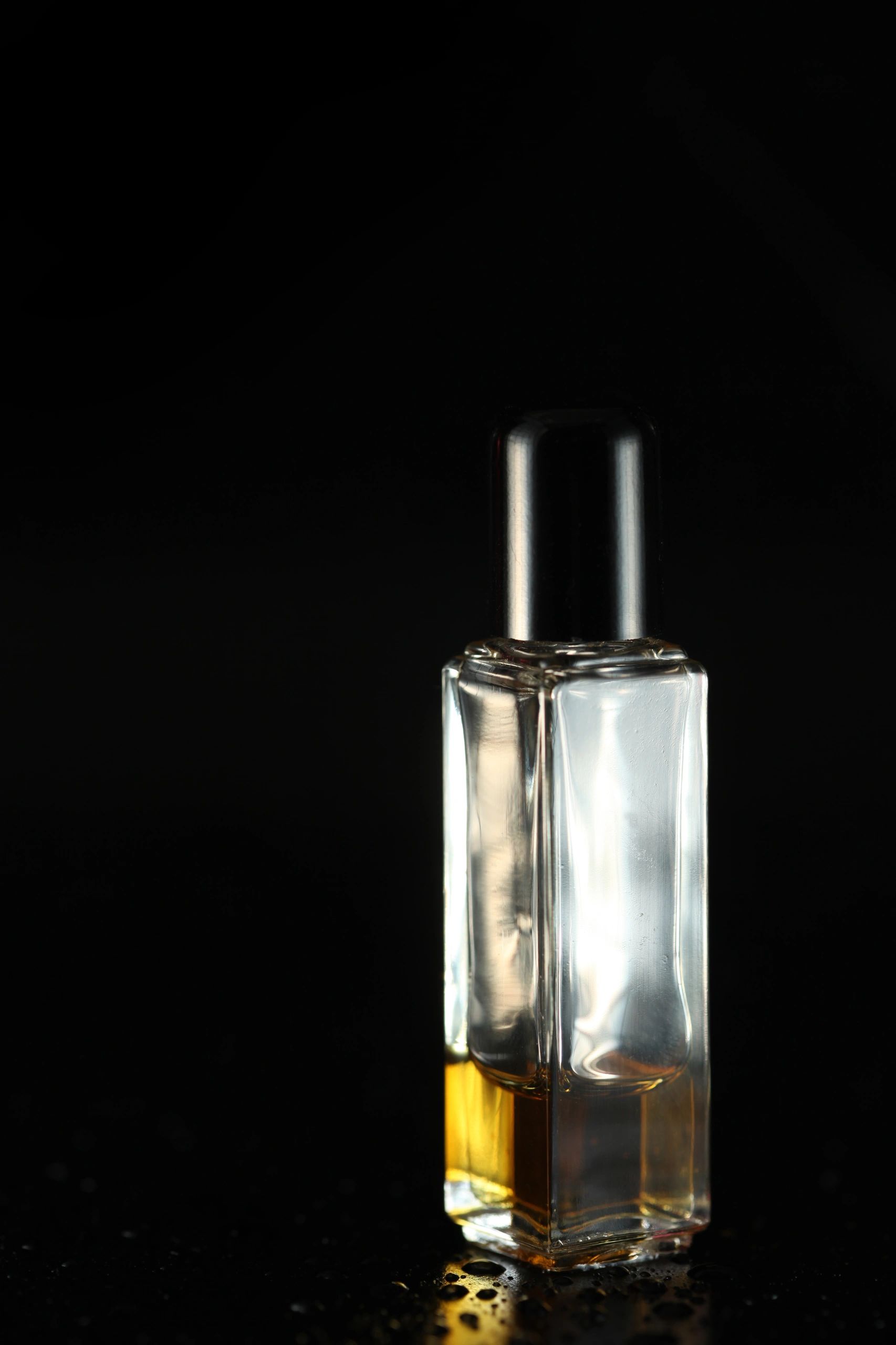 luxury perfume bottle dark elegant