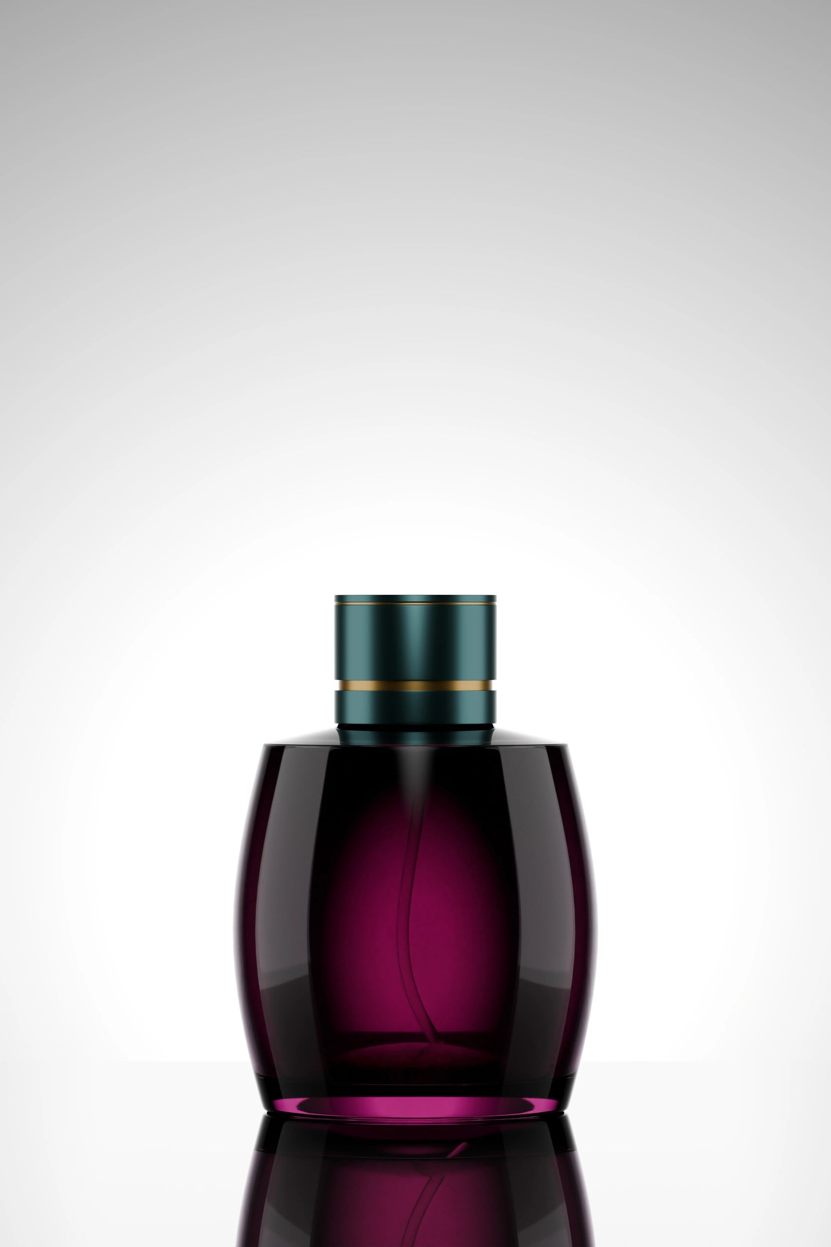 refined perfume bottle on dark background